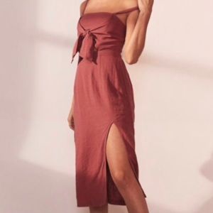 Dark Pink Midi Dress